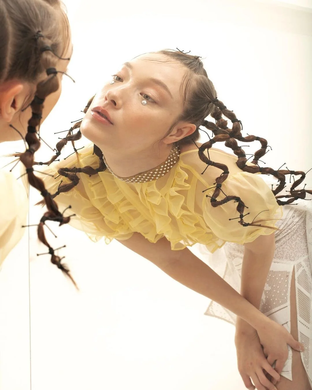 Yumi Lambert Ponders New Realities in Vogue Portugal January Yumi Lambert Ponders New Realities in Vogue Portugal January